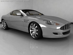 aston martin db9 3D Model