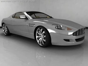 aston martin db9 3D Model