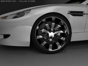aston martin db9 Modello 3D