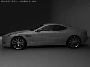 aston martin db9 Modello 3D