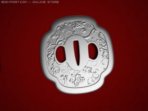 tamahagane katana Model 3D