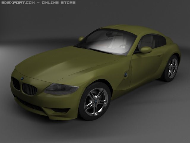 bmw z4 m coupe 3D Model .c4d .max .obj .3ds .fbx .stl .blend 