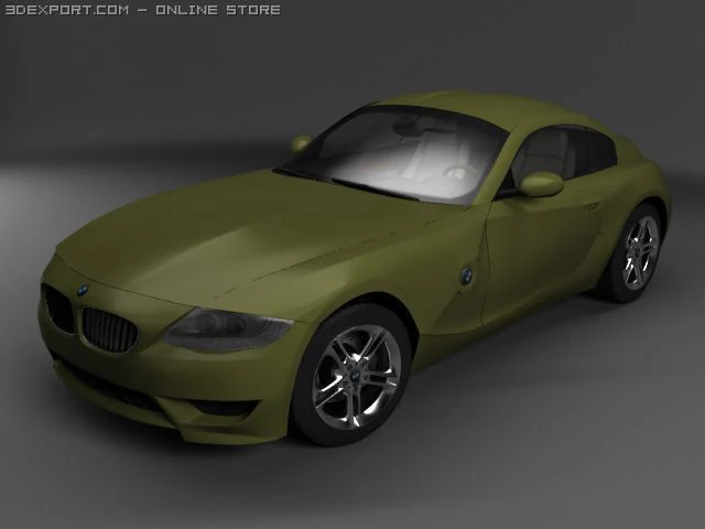 bmw z4 m coupe 3D Model .c4d .max .obj .3ds .fbx .stl .blend