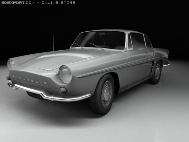 renault caravelle 3D Model .c4d .max .obj .3ds .fbx .stl .blend 