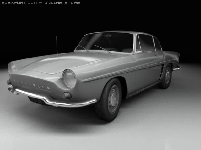 renault caravelle 3D Model .c4d .max .obj .3ds .fbx .stl .blend 