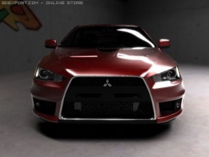 mitsubishi lancer 2009 3D 모델