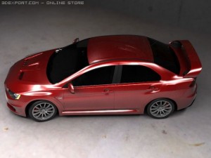 mitsubishi lancer 2009 3D 모델