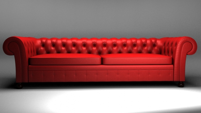 chesterfield canape 3D Model .c4d .max .obj .3ds .fbx .stl .blend 
