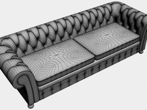 chesterfield canape 3D Model