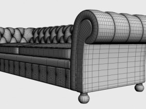 chesterfield canape 3D Model