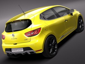 renault clio rs200 3D 模型
