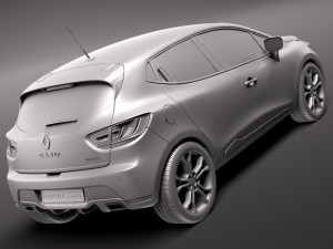 renault clio rs200 3D 模型
