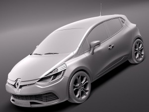 renault clio rs200 3D 模型
