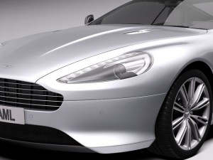 aston martin db9 2013 3D 模型