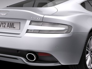 aston martin db9 2013 3D 模型