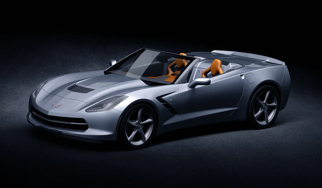 chevrolet corvette stingray 2014 convertible 3D Model .c4d .max .obj .3ds .fbx .stl .blend 