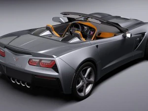 chevrolet corvette stingray 2014 convertible 3D Model