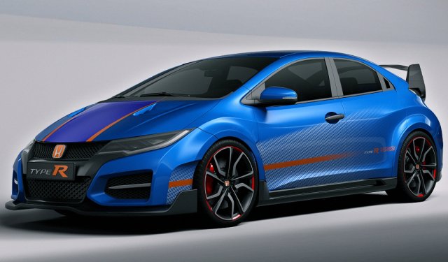 honda civic type r 2015 Modelo 3D .c4d .max .obj .3ds .fbx .stl .blend 