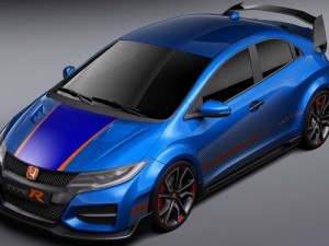 honda civic type r 2015 Modelo 3D
