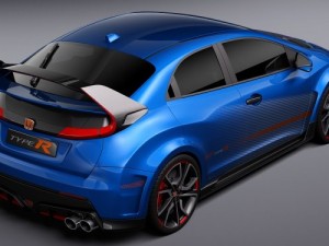 honda civic type r 2015 Modelo 3D