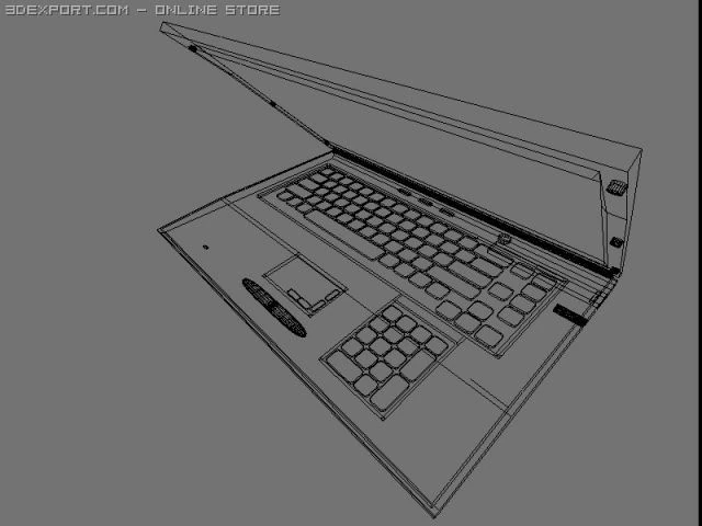laptop 3D Model .c4d .max .obj .3ds .fbx .stl .blend 