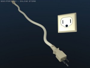 power cord 3D 모델