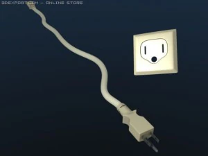 power cord 3D Model