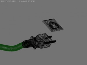 power cord 3D 모델