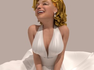 marilyn monroe 3D Model