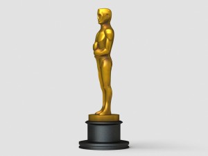 oscar award statue Modèle 3D