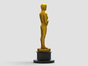 oscar award statue Modèle 3D