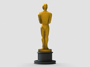 oscar award statue Modèle 3D