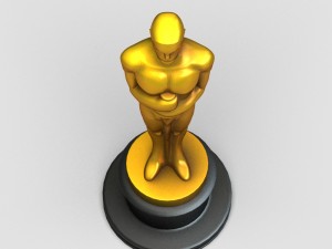oscar award statue Modèle 3D