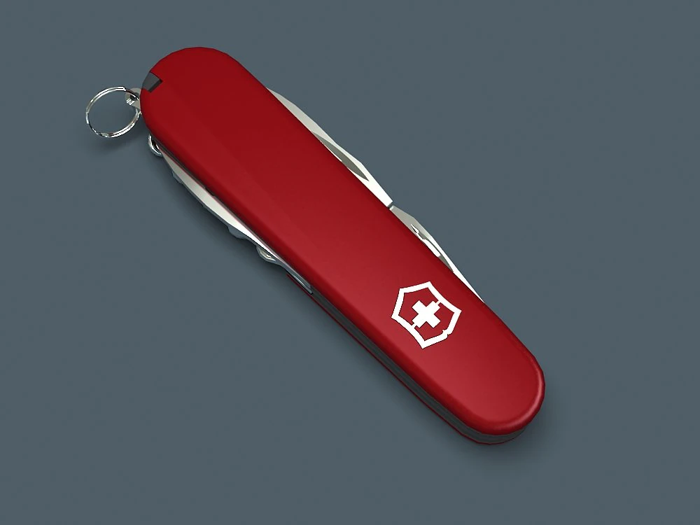 swiss army knife 3D Model .c4d .max .obj .3ds .fbx .stl .blend 