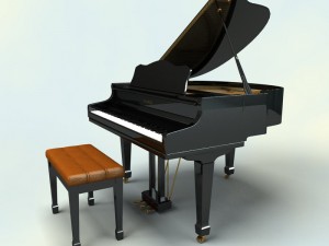 piano 3D 模型