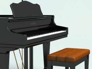 piano 3D 模型