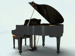 piano 3D 模型