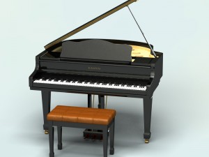 piano 3D 模型