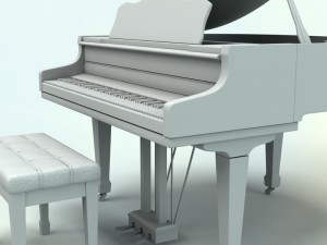 piano 3D 模型