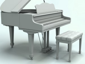 piano 3D 模型