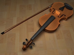 violin 3D Model