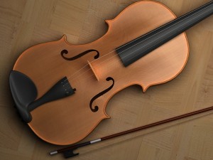 violin 3D Model