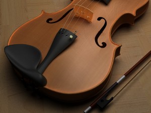 violin 3D Model