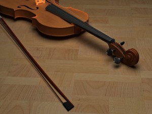 violin 3D Model