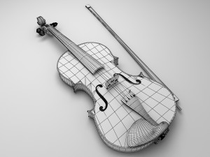 violin 3D Model