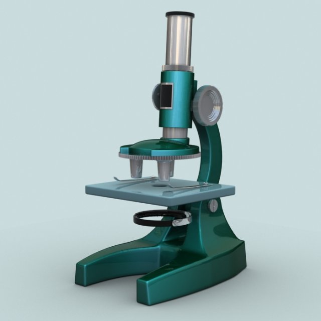 microscope Modèle 3D .c4d .max .obj .3ds .fbx .stl .blend 