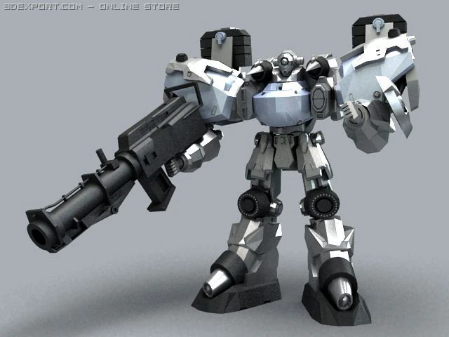 robot 3D Model .c4d .max .obj .3ds .fbx .stl .blend 