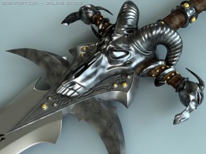 fantasy sword frostmourne Modello 3D