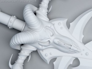 fantasy sword frostmourne Modello 3D