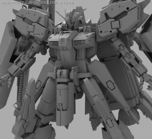Exs Gundam 3d Model In Robot 3dexport